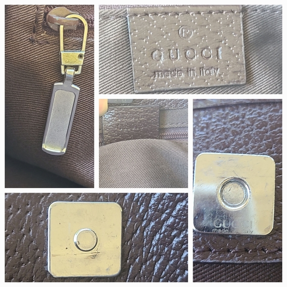 Gucci Ring Tote GG Canvas with Leather-Excellent Vintage Condition - Picture 11 of 12